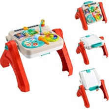 TeknoKapsül Fisher Price 4in1 Sesli ve Işıklı Eğlen ve Öğren Aktivite ve Çizim Masası JLM96