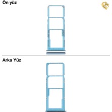 Arsking Samsung Galaxy A32 4g Sim Iç Yuvası Çiftli ile Uyumlu Mavi Çiftli Sim Yuvası Ikili Sim Tepsisi Çiftli Sim Aparatı Dual Sim Çekmecesi