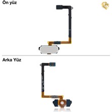 Arsking Samsung Galaxy S6 Home Tuşu Beyaz Parmak Izi Butonu Açma-Kapama Butonu Açma-Kapama Tuşu Yan Güç Tuşu Power Tuşu Home Tuşu Touch Id Parmak Izi Sensörü ile Uyumlu