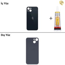 Arsking 14 Siyah Arka Kapak Arka Cam Batarya Kapağı Lazer Kesim Kapak Pil Kapağı + B-7000 Yapıştırıcı