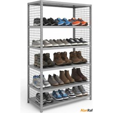BölgeRaf Çelik Raf 6 Katlı Ayakkabılık Rafı 43X75X200 Dekoratif Raf, Depo Rafı, Arşiv Rafı, Kiler Rafı