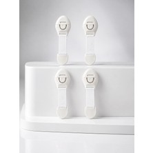 Belle Fusion Mey Ithalat® 4 Adet Çok Amaçlı Çocuk Güvenlik Kilidi Dolap, Çekmece ve Gardırop Için