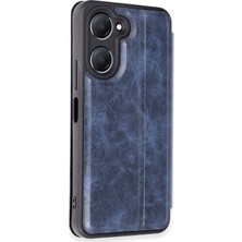 Mbb E-Ticaret Mey Ithalat®  Vivo Y18 Kılıf Flip Cover - Lacivert
