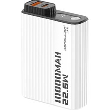 Mbb E-Ticaret Mey Ithalat®  A40Q 10.000 Mah Pd 20W Mini Powerbank - Siyah-Beyaz