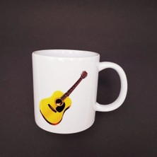 Mbb E-Ticaret Mey Ithalat® Gitar Tasarımlı Seramik Kupa