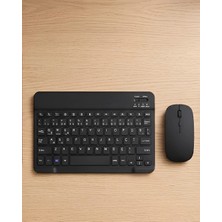 Mbb E-Ticaret Sessiz Tuşlu Kablosuz Klavye Mouse Seti Çoklu Cihaz Uyumlu