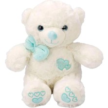 Mbb E-Ticaret Mey Ithalat® 3186 Papyonlu Peluş Ayı 30 cm -