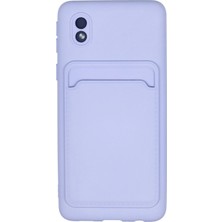 Mbb E-Ticaret Mey Ithalat®  Samsung Galaxy A01 Core Kılıf Kelvin Kartvizitli Silikon - Lila