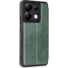 Mbb E-Ticaret Mey Ithalat®   Redmi Note 13 Pro 5g Kılıf Flip Cover - Koyu Yeşil