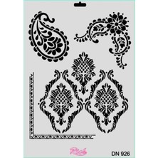 Mbb E-Ticaret Mey Ithalat® Rich Dantel Seri DN-926 Stencil 35X25 cm