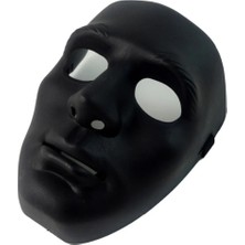 Mbb E-Ticaret Mey Ithalat®  Siyah Renk Hip Hop Anonim Jabbawockeez Dans Maskesi 18X19 cm