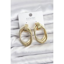Mbb E-Ticaret Mey Ithalat® Pirinç Gold Renk Damla Model Vintage Kadın Küpe
