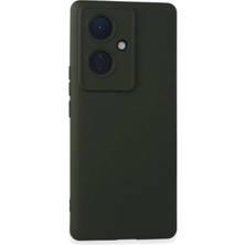 Mbb E-Ticaret Mey Ithalat®  Vivo V29 Lite Kılıf Nano Içi Kadife Silikon - Koyu Yeşil