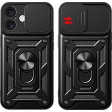 Mbb E-Ticaret Mey Ithalat®   iPhone 16 Kılıf Pars Lens Yüzüklü Silikon - Yeşil