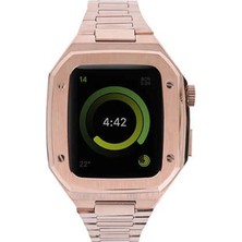 Mbb E-Ticaret Mey Ithalat®   Watch 44MM Metal Petek Kasalı Kordon - Rose Gold