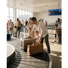 Berk Deri Seyyah Hakiki Deri Duffle Bag