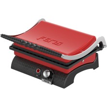 Feris Büfe Tipi Tost Makinesi (Kırmızı)