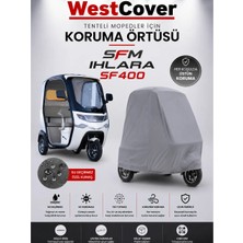 WestCover Sfm Ihlara SF400 3-Tekerlekli Elektrikli Moped Uyumlu Su Geçirmez|uv Koruyucu|toz Geçirmez Koruma Brandası