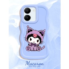 HONTINGA Vivo Y27S Uyumlu Kılıf Düşüme Önleyici Basitlik Anti Düşme Kamera Koruyucu Basit Mavi Yumuşak Silikon Couple Telefon Kılıfı Kuromi Desen K9-0320