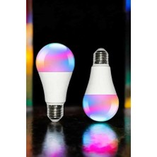 Astraltech Renk Değiştirebilen Rgb Işıklı LED Ampul A+Enerji 10 Watt LED Işık