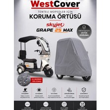 WestCover Skyjet Grape 25 Max 3-Tekerlekli Elektrikli Moped Uyumlu Su Geçirmez|uv Koruyucu|toz Geçirmez Koruma Brandası