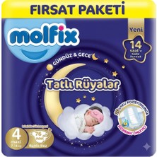 Molfix Tatlı Rüyalar 4 Beden Bebek Bezi 76 Adet