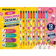 Danacı Kırtasiye Pensan 96096 Dondurma Desenli Hb Kurşun Kalem Yazı ve Çizim Kalemi Okul Kırtasiye 12 Adet