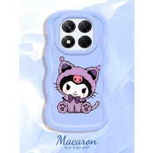 HONTINGA Xiaomi Redmi Note 14 Pro 4g Uyumlu Kılıf Düşüme Önleyici Basitlik Anti Düşme Kamera Koruyucu Basit Mavi Yumuşak Silikon Couple Telefon Kılıfı Kuromi Desen K9-0320