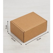Aybaş Kağıtçılık 12X9,5X5 (10 Adet) Kilitli E Ticaret Kutusu, Internet ve Kargo Kutusu, Hediye Kutusu, Karton Kutu, Kraft Kutu