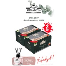 Ahmad Tea 100’LÜ Earl Grey Demlik Poşet Çay 320 G 2 Paket ve Oda Kokusu