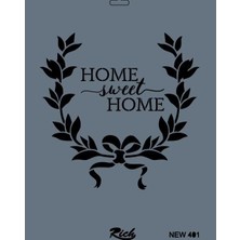 Belle Fusion Mey Ithalat® Rich New Seri N-401 Stencil 35X25 cm