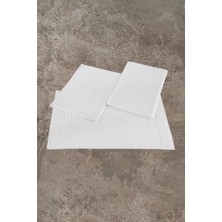 Arliva Otel Bukle Jakarlı Paspas Beyaz 50X70