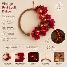 Suled Vintage Ahşap Ledli Duvar Balkon Bahçe Dekoru