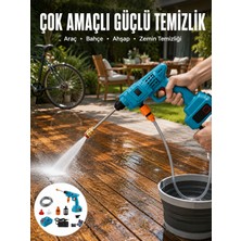 Getittir Şarjlı Oto Yıkama, Bahçe Sulama Tabancası Makinesi Yüksek Basınçlı - Lisinya
