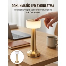 tp Kablosuz Renkli Masa ve Gece Lambası Altın Rengi Dokunmatik LED Lamba Yeni Nesil - Lisinya