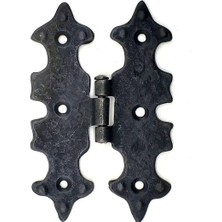 Mbb E-Ticaret Antika Tarz Dekoratif Pirinç Lale Menteşe - 104X77 Mm, Oksit