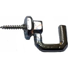 Mbb E-Ticaret Vidalı Kanca, Askı Büyük - 15X23MM, Nikel - 100 Adet