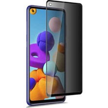 Mbb E-Ticaret Samsung A21S Uyumlu Hayalet Ekran Gizli Tam Kaplayan Kırılmaz Cam Seramik Ekran Koruyucu Film