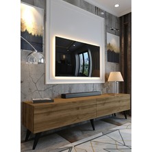 Online Fırsat Mutlu Ol Mutlu Kal Karnaval Tv Sehpası 150 cm - Ceviz - W1503-2