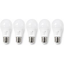 Uzman Dörtler - Ledx 9 Watt 810 Lümen E27 Duy 3 Renk anahtarla aç kapa renk degiştir Seçenekli Akıllı Işık Ampulü 5 Adet