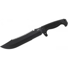 Mbb E-Ticaret Sog F03T Kamp Tırtıklı Testereli Outdoor  / Bıçak 39 cm - Kauçuk Saplı