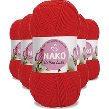 Mbb E-Ticaret 5 Adet Cotton Lüks Yelek Tunik Kazak Bluz Hırka Ipi Yünü Kırmızı 97573