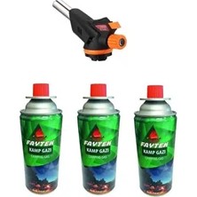 Mbb E-Ticaret 3 Kartuşlu Çakmak Pürmüz Seti - Turbo Tourch Kamp Piknik Pürmüz Seti