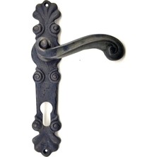 Mbb E-Ticaret Antika Tarz Dekoratif Pirinç Okyanus Oda Kapı Kolu - 230X46 Mm, Oksit