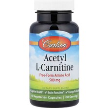 Carlson Acetyl L-Carnitine Free-Form 500 Mg 60 Serving