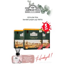 Ahmad Tea Ceylon Tea 100’LÜ 200 G 3 Paket Bardak Poşet Çay ve Oda Kokusu