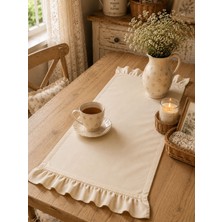 Şah Textile Design Pamuk Karışımlı Kenar Fırfırlı RUNNER40X110