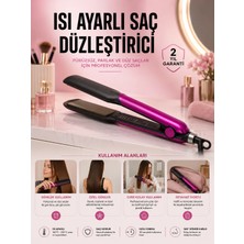 Zemira Home Saç Düzleştirici Isı Ayarlı Seramik Kaplama Döner Kablo Yıpranma Karşıtı