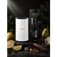 Areon Aromatik Difüzör Beyaz (Pleksi) + Black Crystal