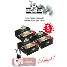 Ahmad Tea English Breakfast 100’LÜ 200 G 3 Paket Bardak Poşet Çay ve Oda Kokusu